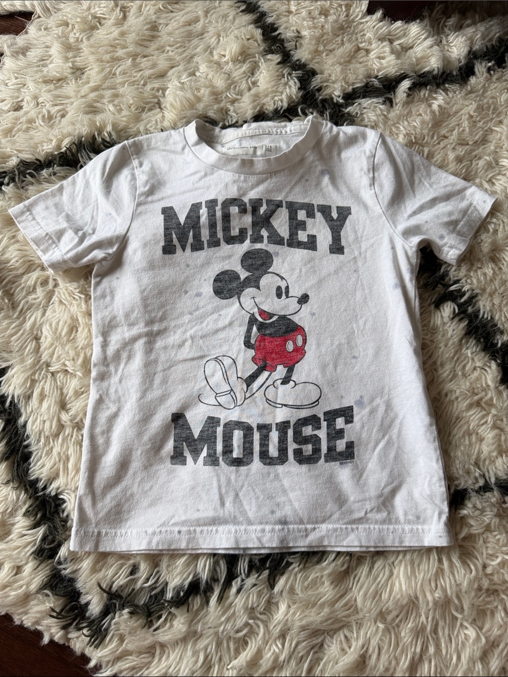 abercrombie kids White Mickey Mouse Graphic Tee